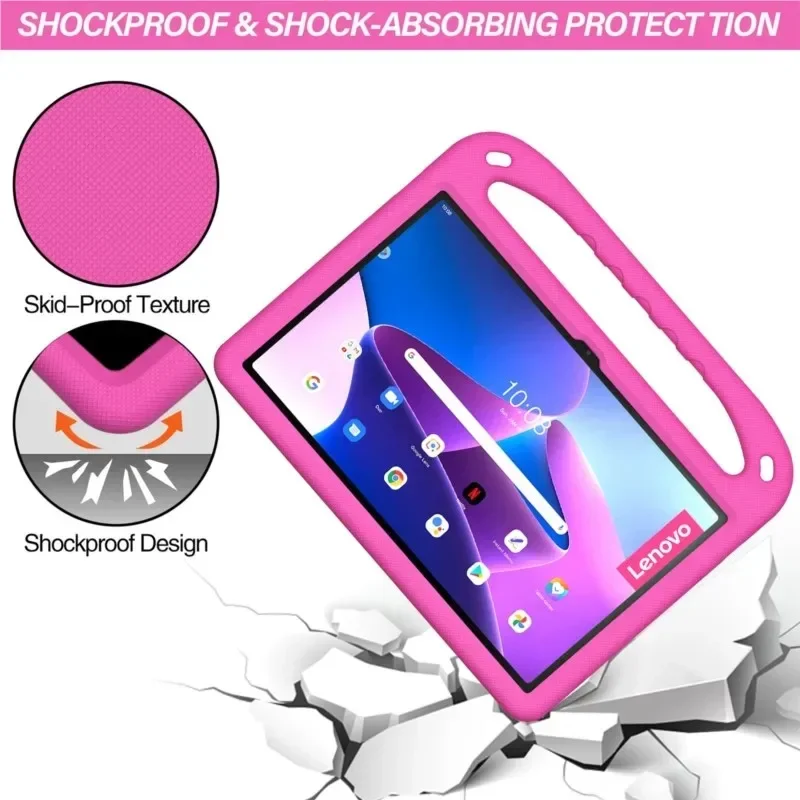 For Lenovo Tab M11 TB-330FU P11 Gen 2 11.5 Inch TB-350FU Kids Cover Handle Stand EVA Case for Lenovo Tab M9 TB-310FU 2023