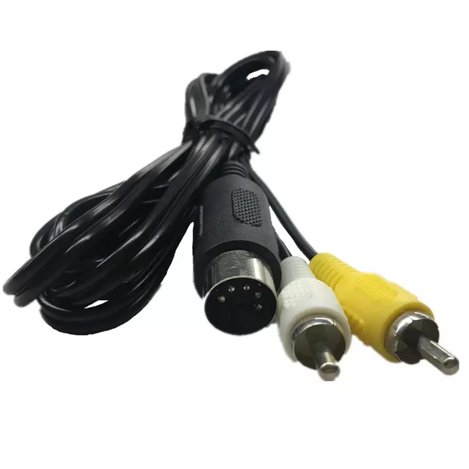 1.8M Retro-bit AV RCA Audio Video สําหรับ Sega Genesis 2 3 II III สําหรับ SEGA Mega Drive 1 สําหรับ Sega Saturn
