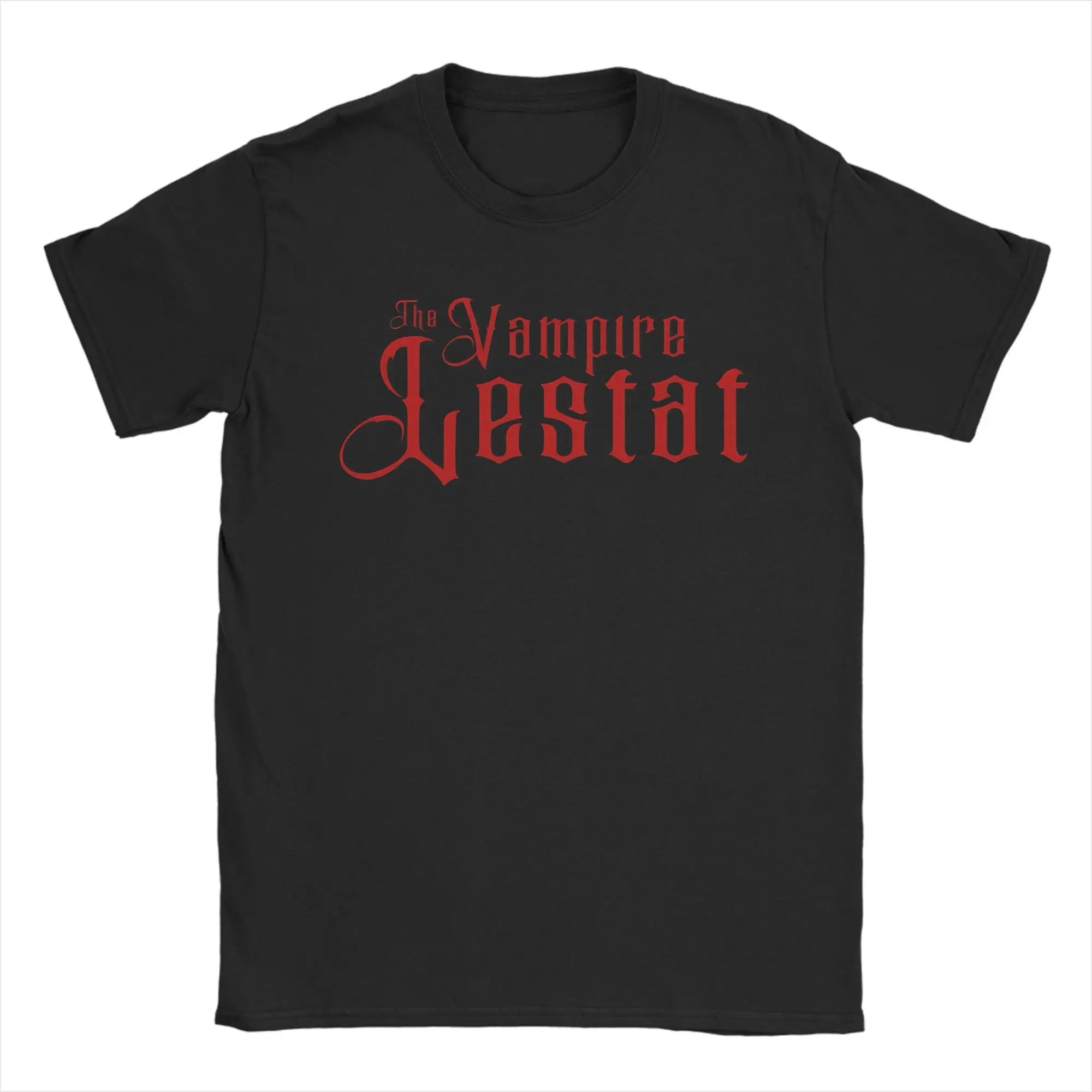 The Vampire Lestat Title  T Shirt Men's  Cotton Vintage T-Shirt O Neck  Tees Short Sleeve Tops Adult
