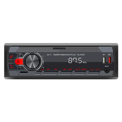 DuoDton 1 DIN 12 V/24 V Araba Radyo Stereo Bluetooth MP3 Çalar Ses FM Aux Girişi Alıcısı SD TF USB Multimedya Autoradio Oynatıcı