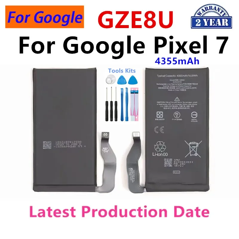 GUKD8 GS35E GP5JE GMF5Z GZE8U For Google Pixel 7A/Pixel 7/ Pixel 7 Pro /Pixel 8/Pixel 8 Pro Phone Batteries