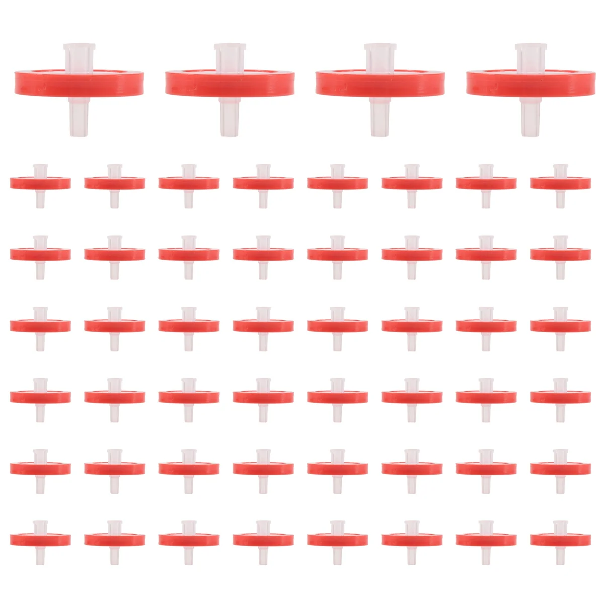 100 PCS Syringe Filter PTFE, Syringe Lab Filter 25mm Membrane Diameter, 0.22μM Pore Size, HPLC