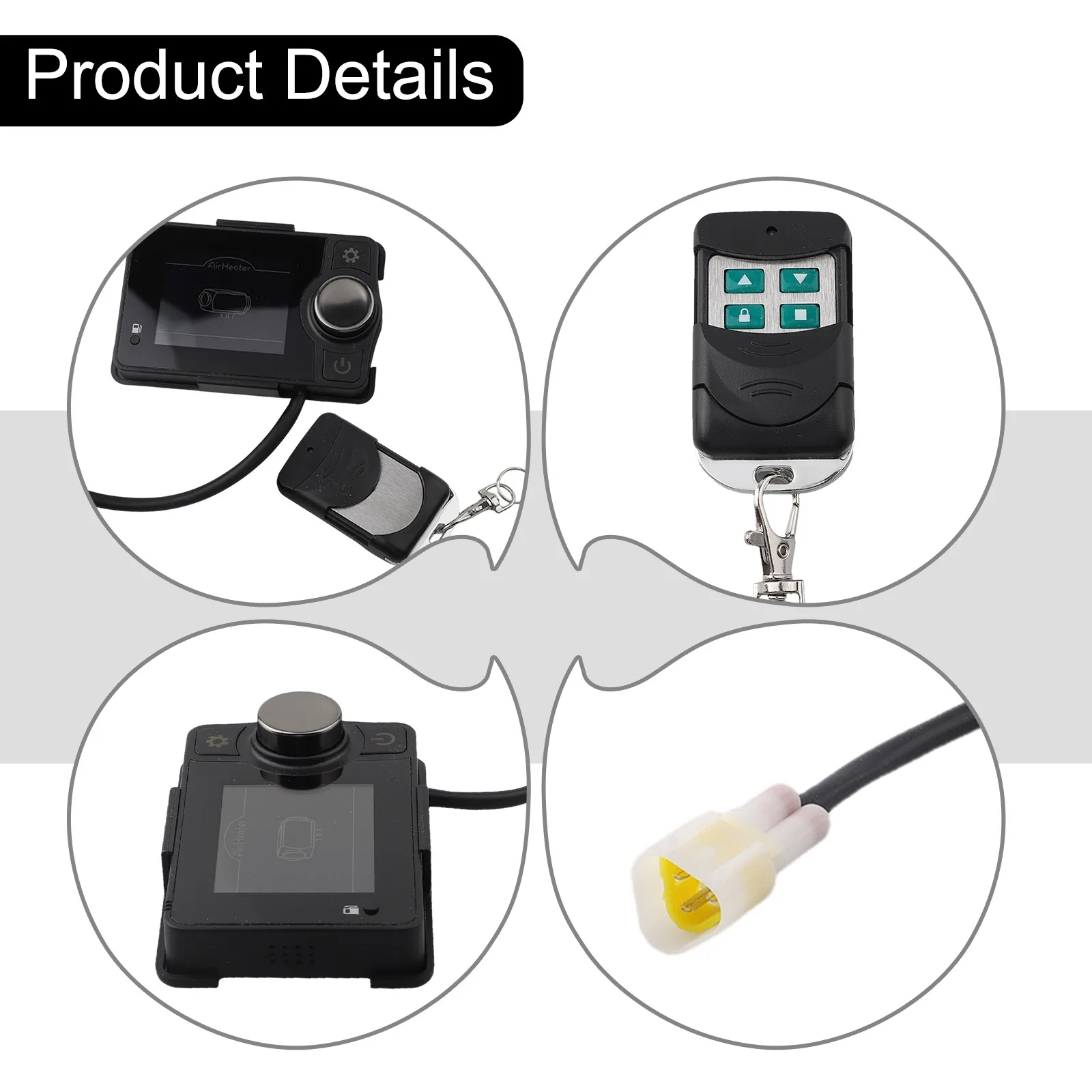 

12V/24V Bluetooth Control Diesel Parking Heater LCD Switch + Remote Control Universal For 2KW-8KW Air Heater Parts