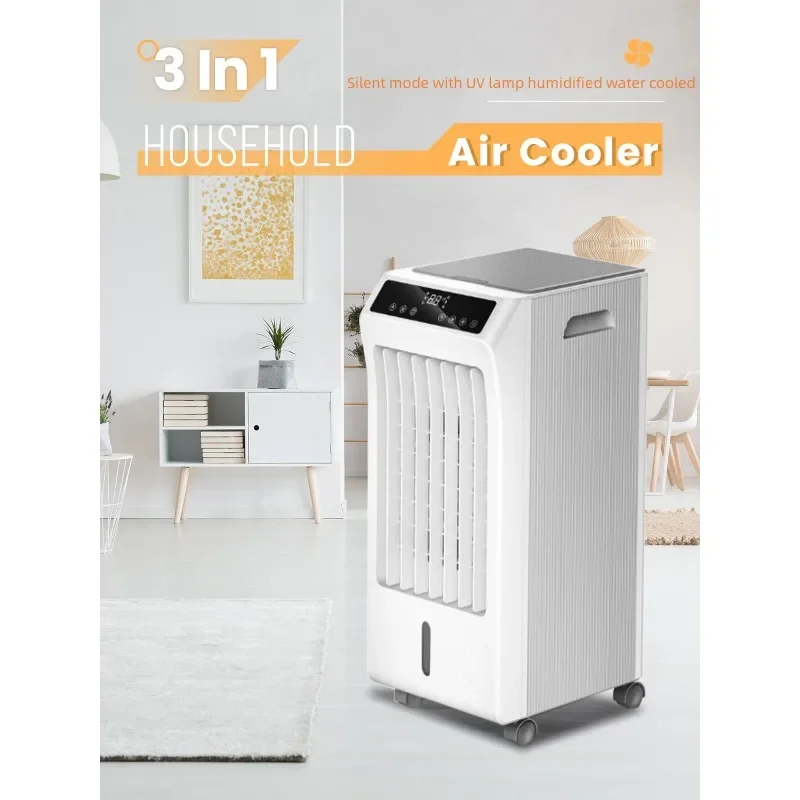 water-cooled small air conditioner with ultraviolet light humidification silent mode cold fan mobile air conditioner fan