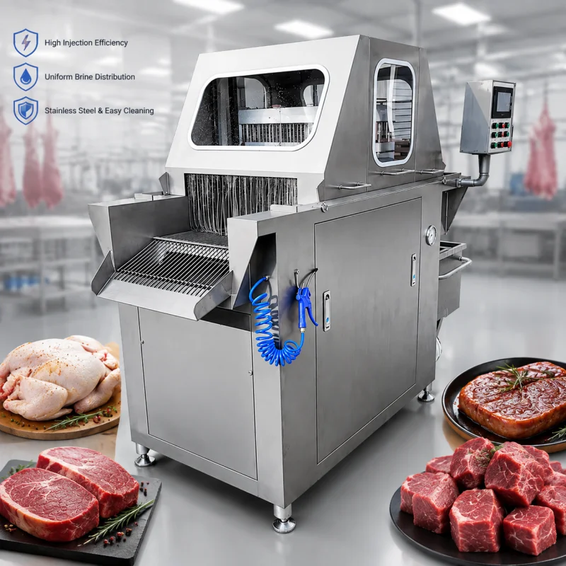 Electric 48/200 Needle Brine Injection Machine Meat Saline Injecting Machine Steak Marinade Chicken Brine Meat Injection Syringe
