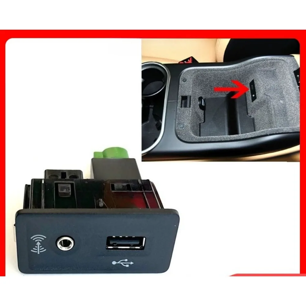 95B035252A for Porsche Macan 95B 2014–2021 Front Seat USB Charging Port Mobile Phone Charging Port Center Console Socket