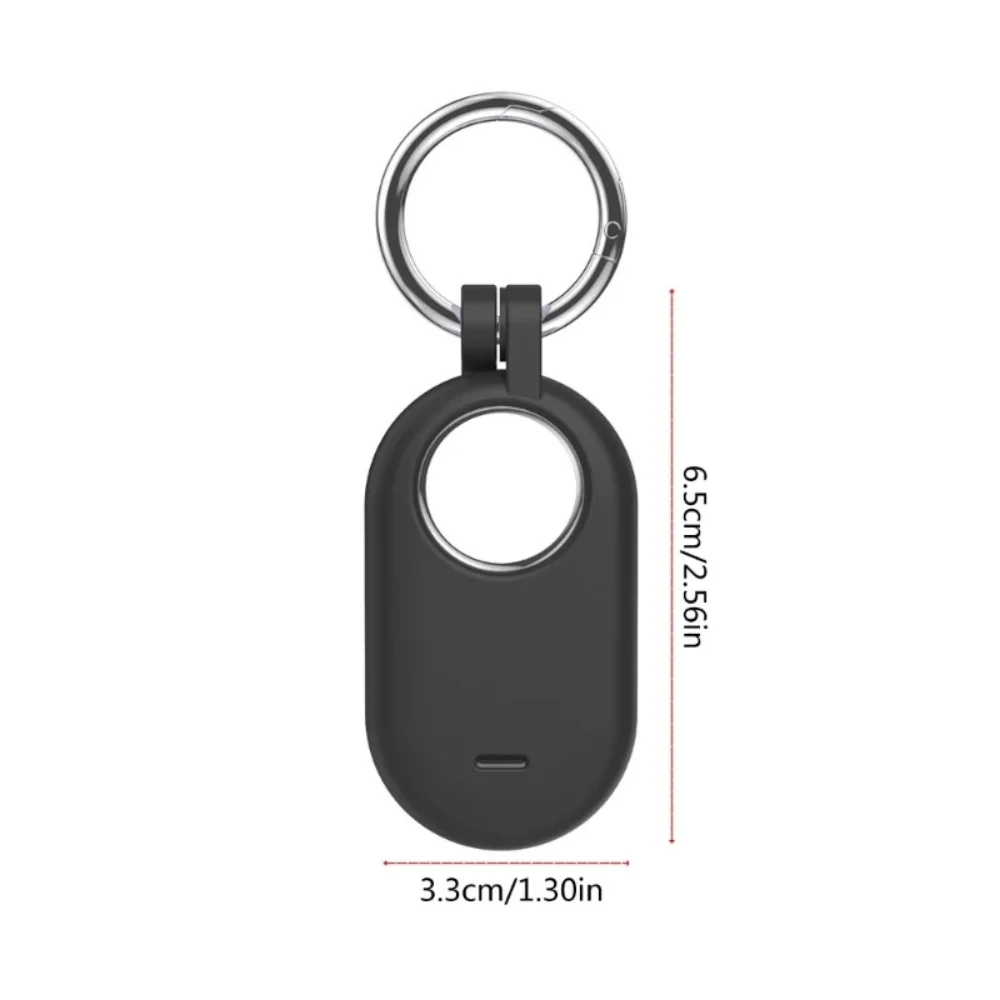 2024 New for Samsung Galaxy SmartTag2 Protective Silicone Case for Galaxy Smart Tag 2 with Key Ring for Keys Wallet Luggage Pets