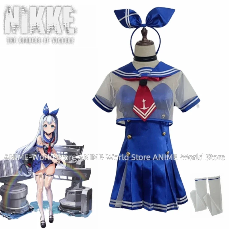 

Game NIKKE The Goddess of Victory Cosplay Costume Dress Adult Sailor suit Halloween Costume