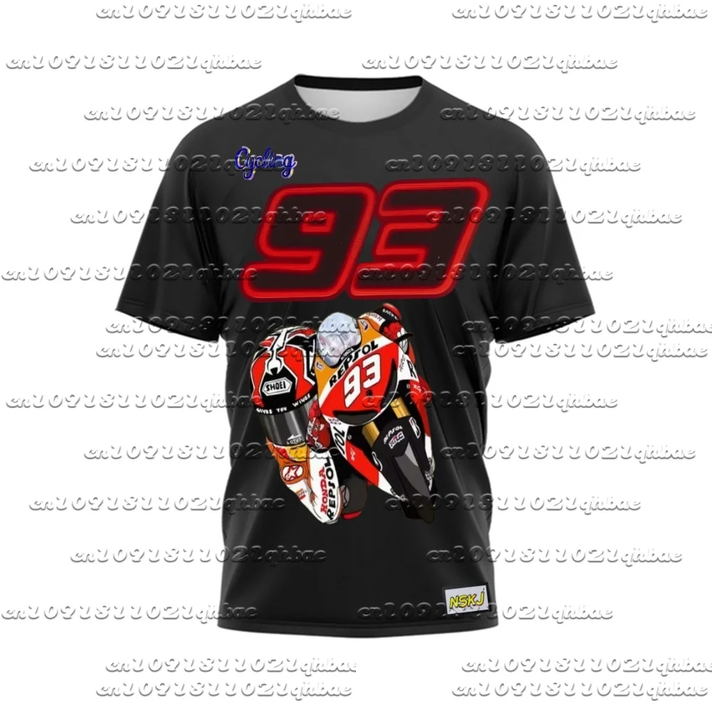 

2025 Marc Márquez 93 Design New Men's And Women's Mtoo Gp Breathable Speed Drying Sportswear Motorcycle Racing Cycling T-shirt