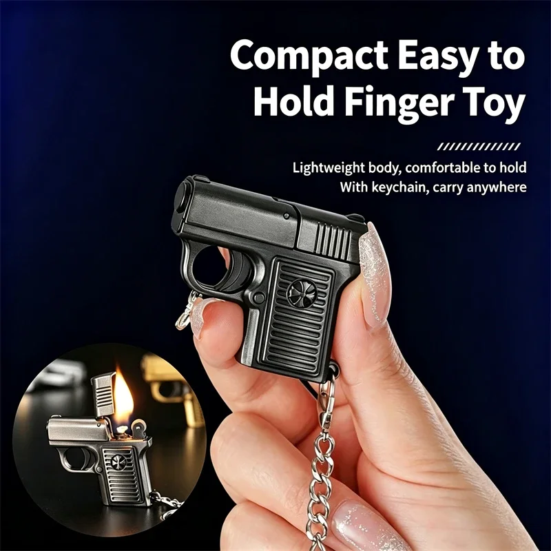 Mini Keychain Torch Lighter, Retro Creative Coal Oil Cigarette Igniter,Portable Fashionable Collectible Present for Male Smokers