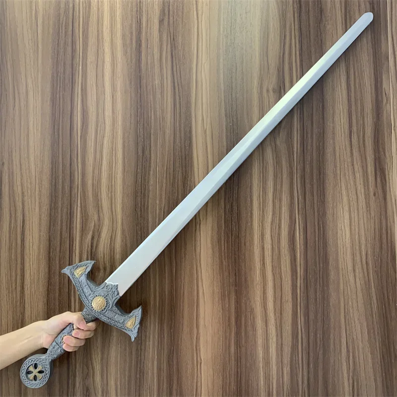 WW Medieval Cosplay Crusader Sword Knights Knife Sword Prop Role Cos Protector Ghost Knife Sword PU Weapon Model Toy Gift