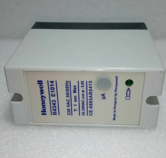 Stock Honeywell R4343 E1014 Relay Flame Detector R4343E1014 230 VAC 50/60Hz