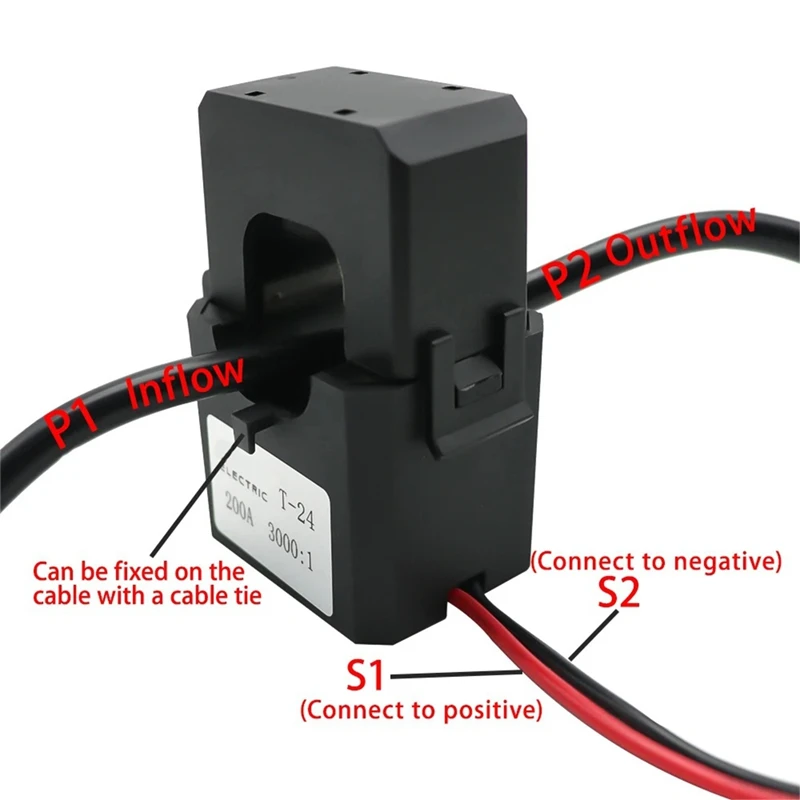 3000/1 Mini Split Core Current Transformer Sensor AC Open Type CT 80A Clamp High Frequency Transformer