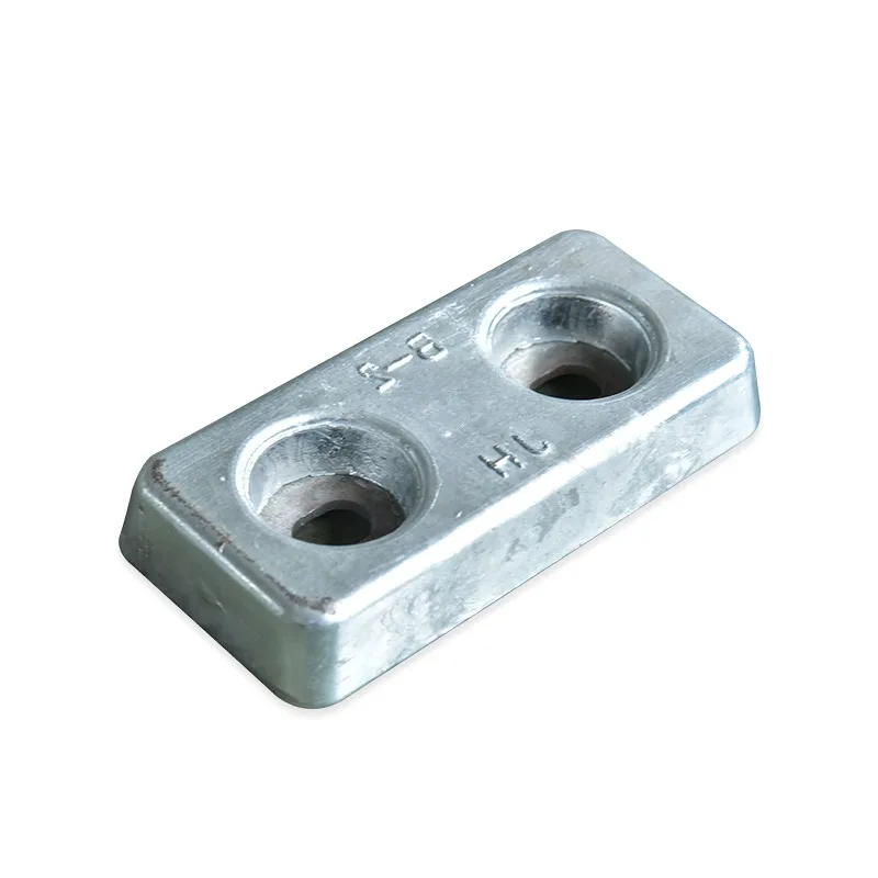 B2 zinc block, anti-corrosion, compression-resistant marine hardware accessories rectangular