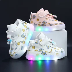 EACHIN Children Lighted Sneakers Baby Girls Spring Autumn New Walking Shoes Boys Fashion Sport Running Sneaker Kids Casual Flats