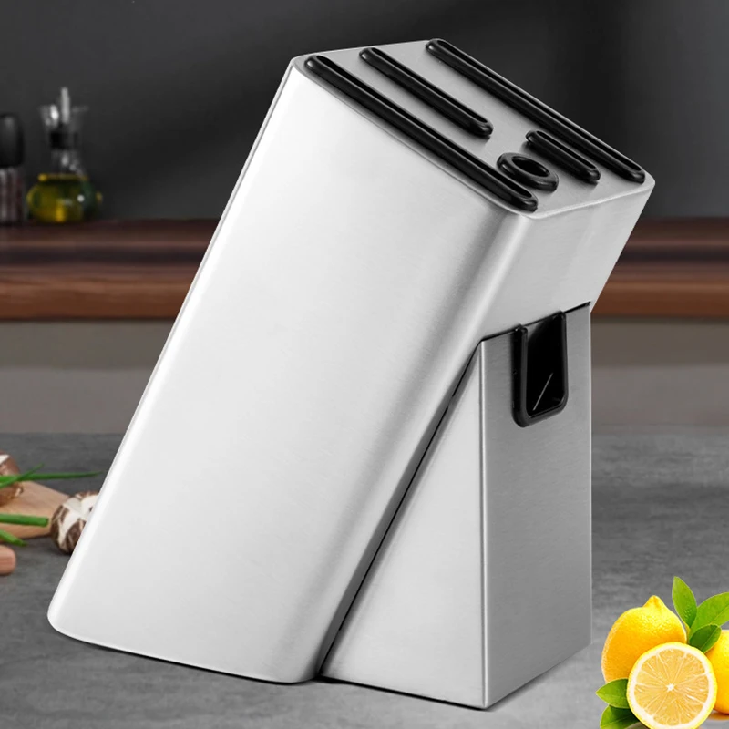 

Stainless Steel Knife Holder Kitchen Supplies Floor-Standing Multi-Functional Knife Storage Rack Kitchen Knife Holder Storage Rack