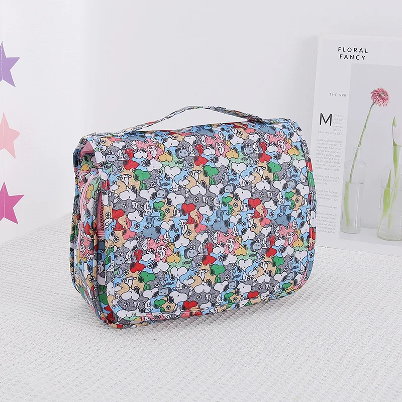 Snoopy cartoon hang travel hanging type wash bag large-capacity cosmetic bag multifunctional storage back handbag