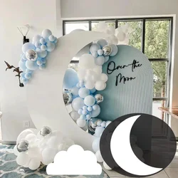 18/36/60inch White Moon KT Board Large Moon Cloud Cutouts Baby Shower Decor Backdrop 1st Birthday Party Wedding Cardboard