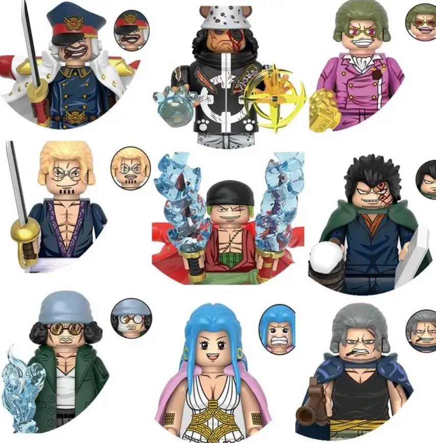

Japanese Anime Series Cartoon Building Blocks Mini Action Assembly Figures Robot Education Toys For Kids Gift