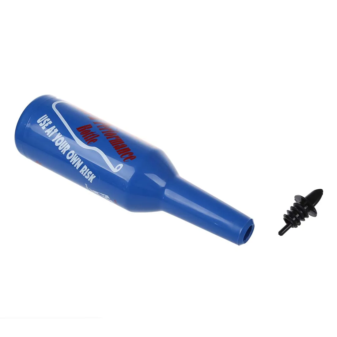 

A01F-2Pcs Flair Bartender Bartending Practice Bar Pub Bottle Wine Cocktail Shaker - Blue & Orange