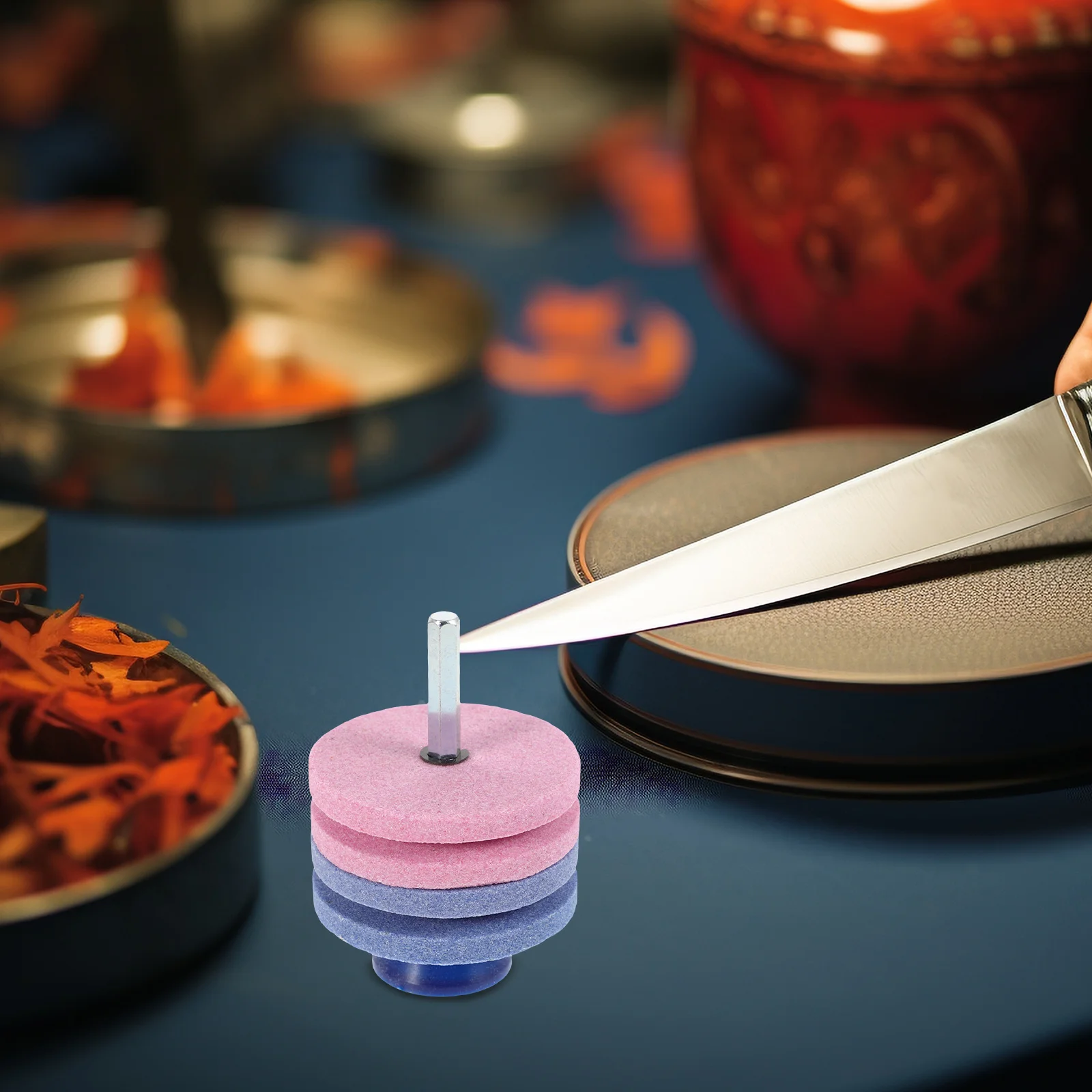 

4-Layer Grinding Stone Lawn Mower Sharpener Industrial Wear-Resistant Multi-Functional Tool For Garden Shear Trimmer Chainsaw