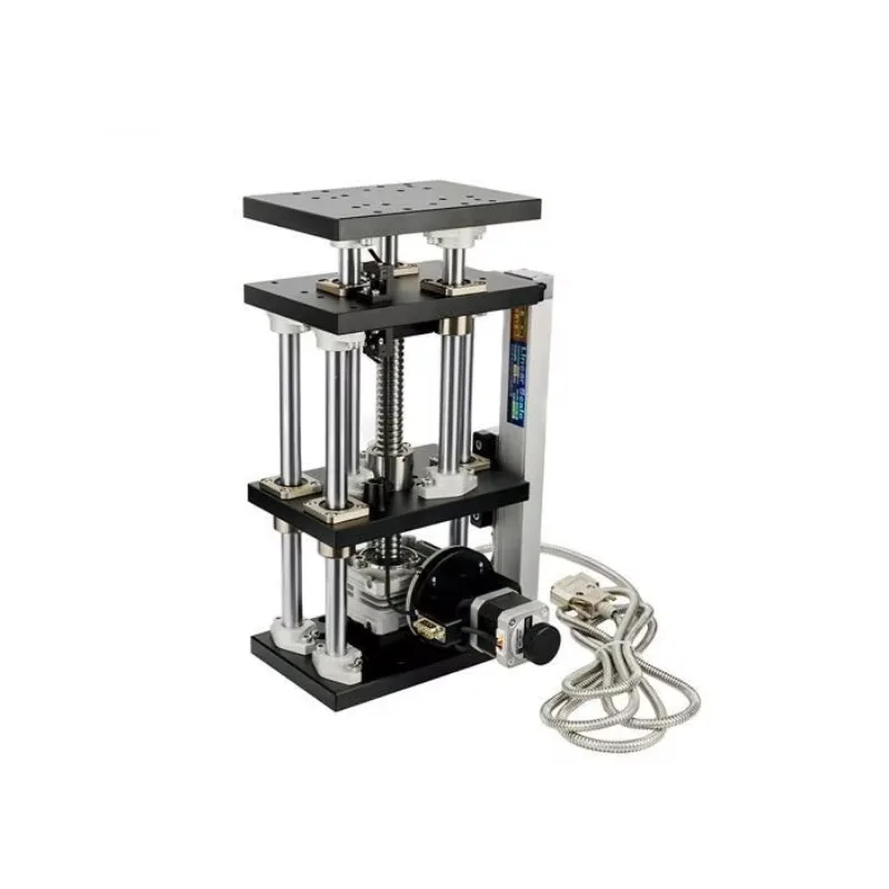 XmsjMotorized Lab Jack Elevator Optical Sliding Lift Stage Gear Motor With Grinding Screw Load Capacity 50kgs