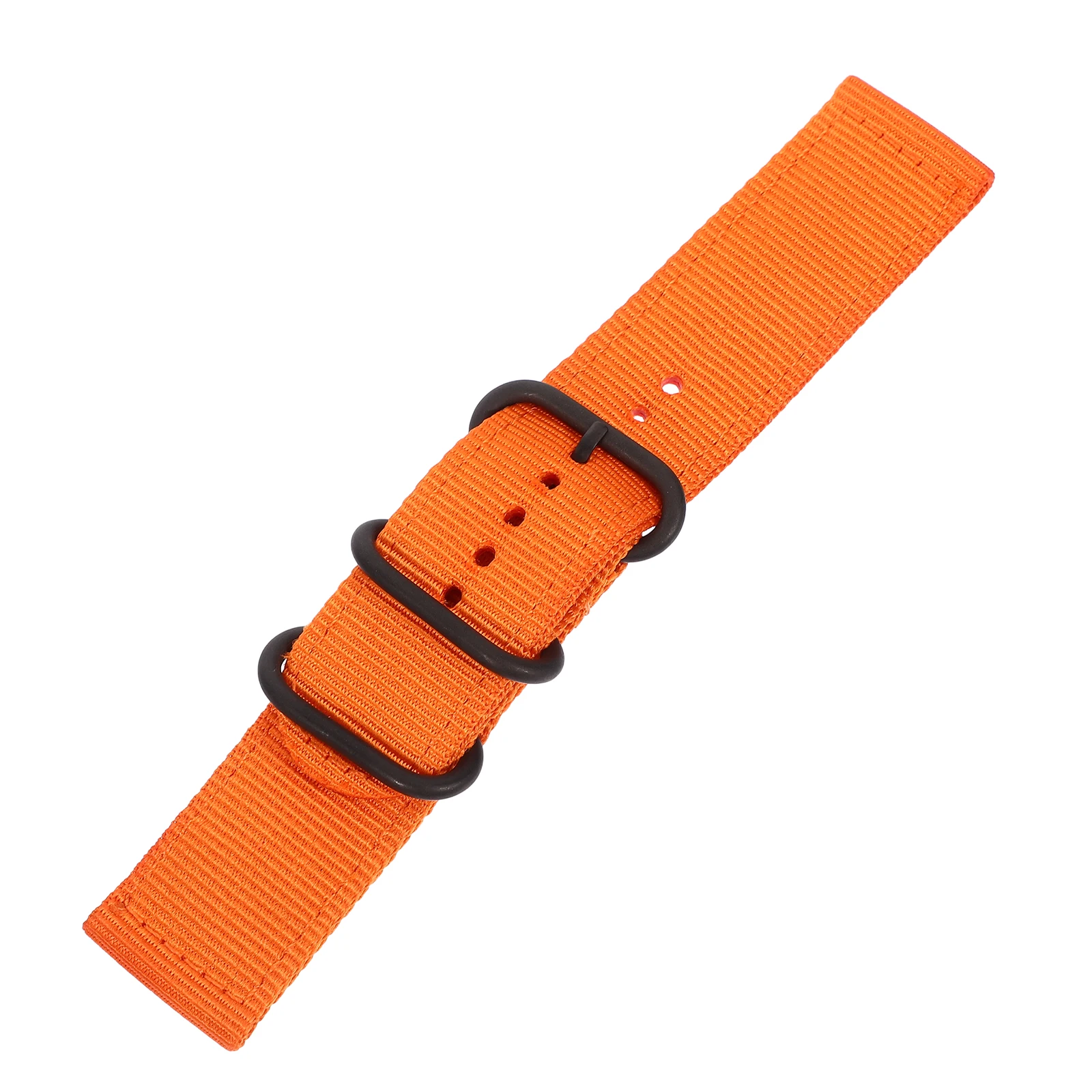 

24Mm 2-Piece Nylon Watch Strap Durable Seamless Skin-Friendly Stainless Steel Clasp Secure Fit For Fitness Swimming Accessories