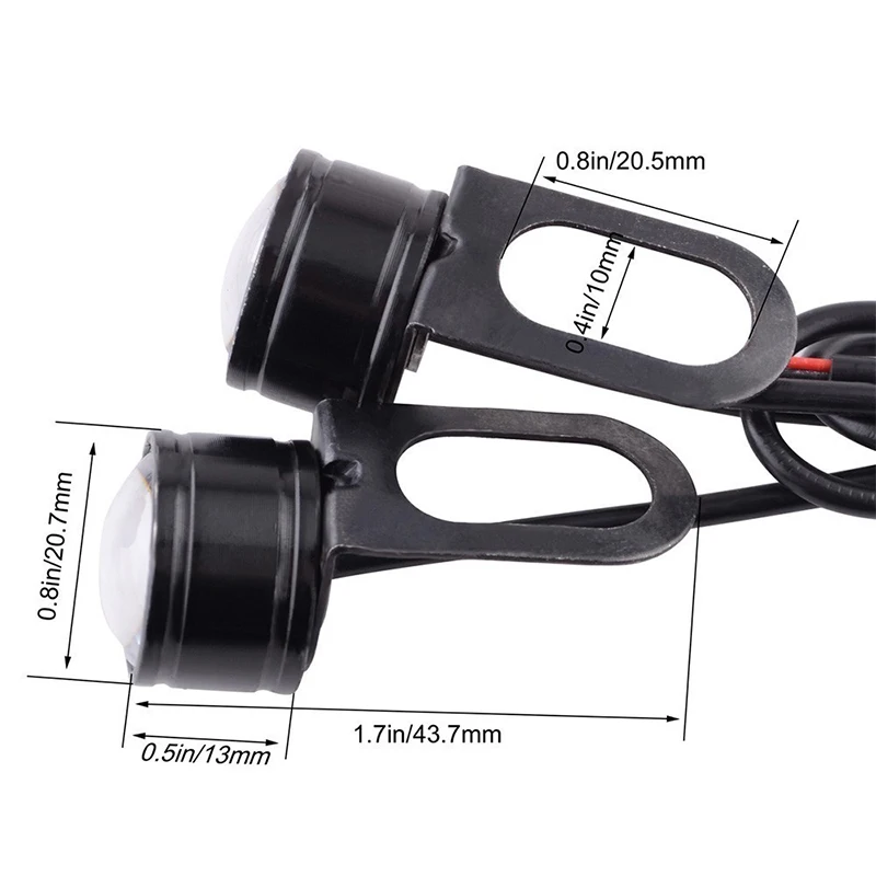 12 فولت 3 واط دراجة نارية عين النسر القيادة ضوء Led عكس النسخ الاحتياطي ل Ktm Led المصباح Ba20d Led 12 فولت Led Ba20d H7led المصباح #5