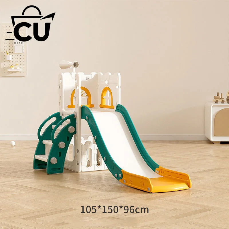 Children's Swing Toy Combination Drawing Board Basketball Frame Storage Slide Toy Baby Climbing Slide Birthday Gift Family Park
