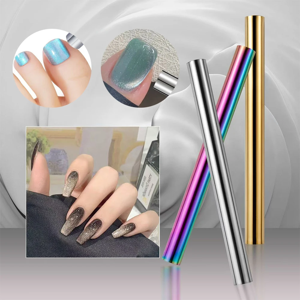 

Professional Cat Eye Nail Magnet Stick​​ Double Head ​360° Rotatable Design​​ ​​Nail Magnet​​ DIY Home Manicure​​ Cylindrical