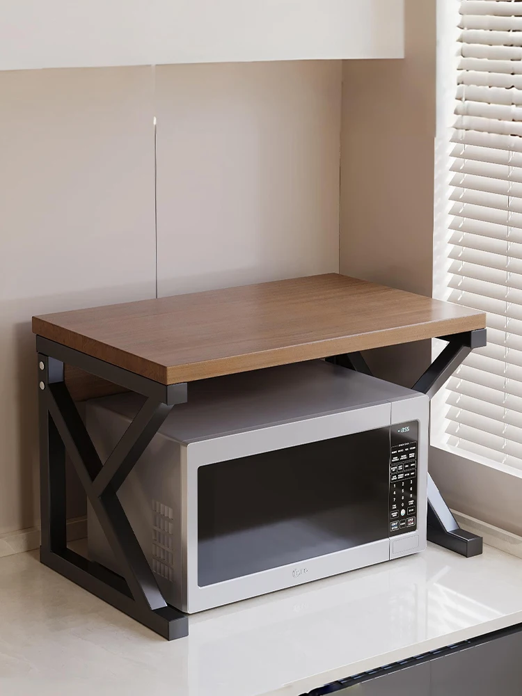 

Multi-Functional Kitchen Countertop Microwave Oven Rice Cooker Ra Multi-Layer Inteated Storage elf Rectangular Rust-Res...