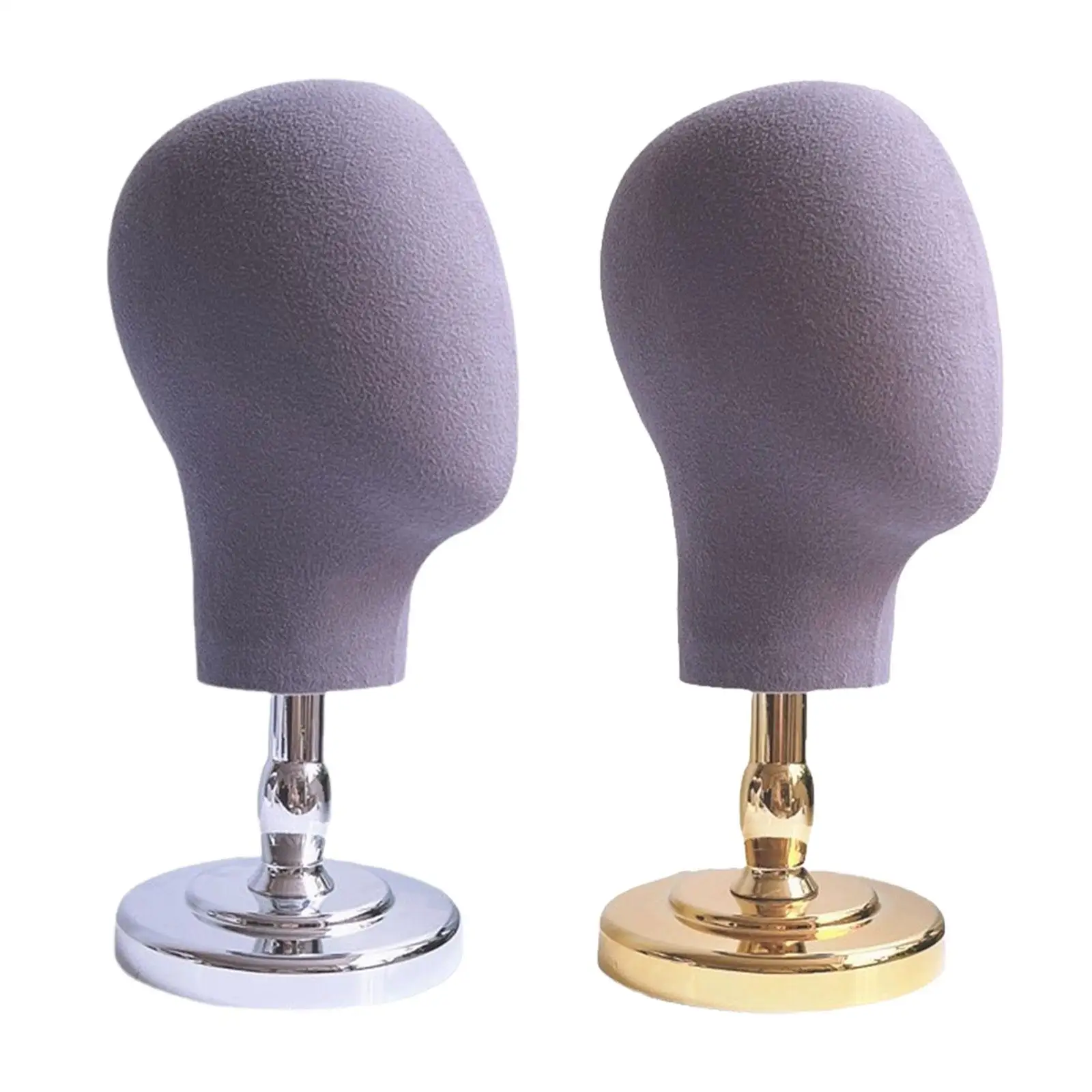 Fashion Wig Making Styling Head with Base Hats Stand Holder for Display Wig Earphones Beginner Stylist Caps Hairdresser Training