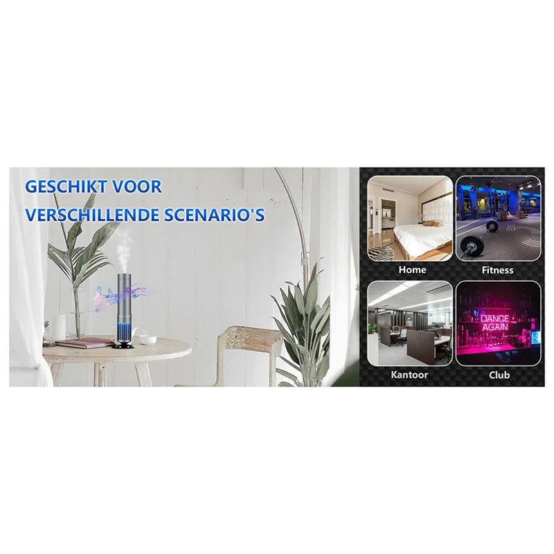 A66Z Smart Home Aromatherapy Diffuser With Bluetooth Speaker,Large Room Waterless Essential Oil Diffuser For Home Bedroom(US) US