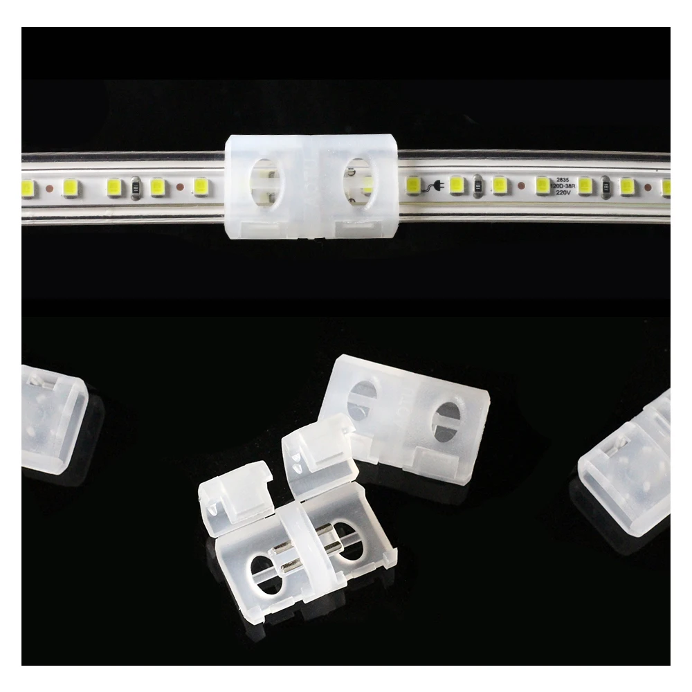 220V High Voltage LED Strip Lights 2835 Connector Special Accessories Safe Free Welding Connector / Driving Plug with Switch.