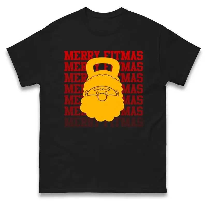 Santa Merry Fitmas Christmas T Shirt Offensive Ugly