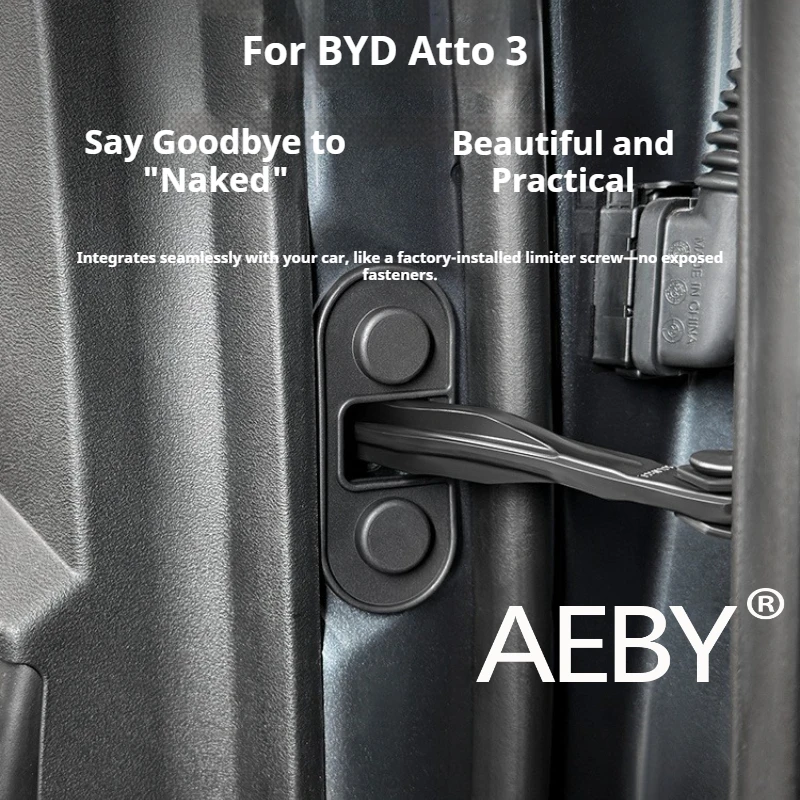 

AEBY For BYD Atto 3 Smart Driving Edition 2022-2025 Dust Proof Door Limiter Cover, Silicone Shock Absorption Protector