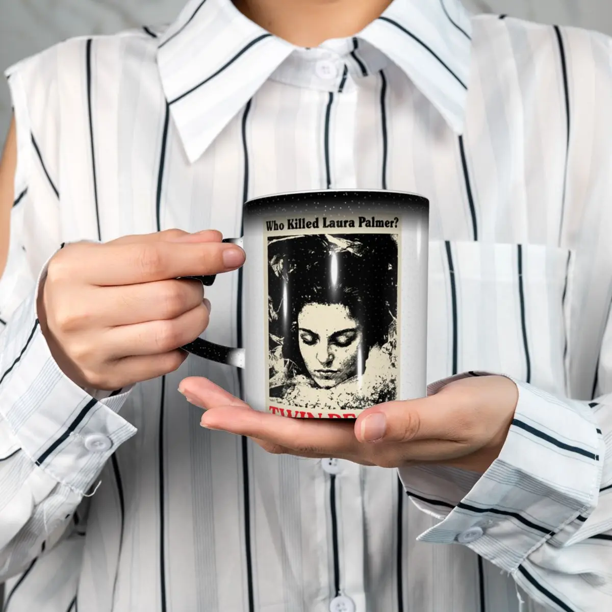 Twin Peaks Movie Who Killed Laura Palmer Mug Funny Ceramic Coffee Cups Tea Mugs Milk Cup Drinkware Gifts for Friends