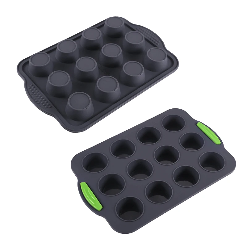 Non Stick Baking Tray Bread Toast Moulds Silicone Pound Cake Molds Muffin Pan Food Grade Gray Pastry Bakeware Kitchen Tools