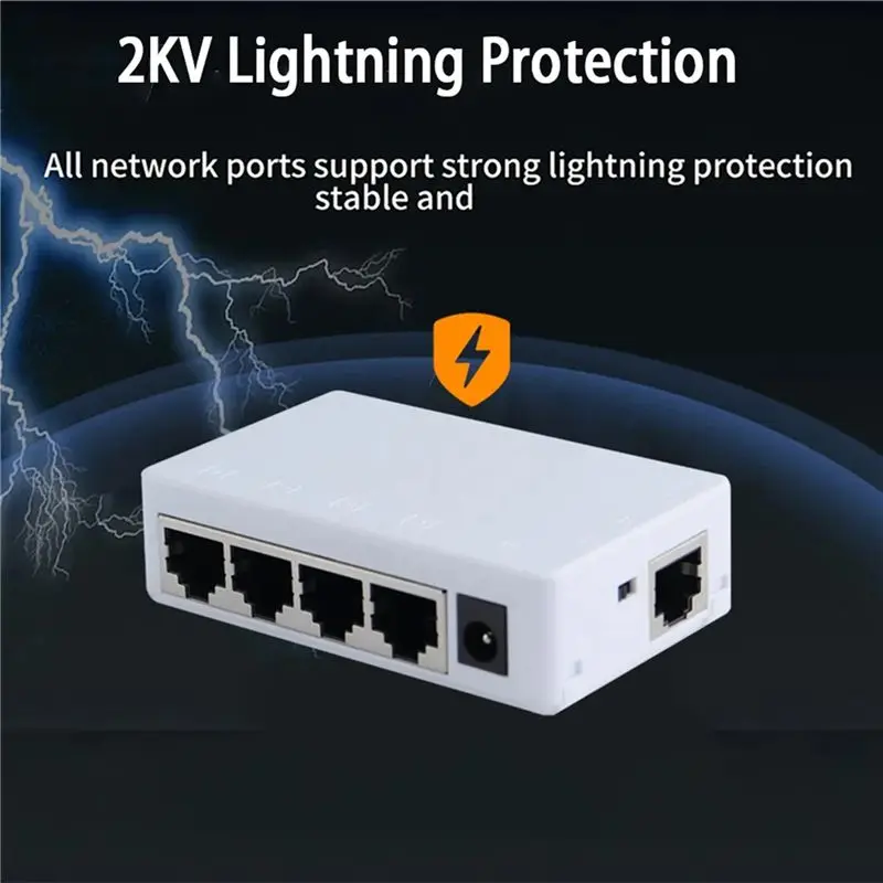 أنيق-10X 4 منافذ POE موسع 100Mbps 1 في 4 خارج 250 متر شبكة التبديل مكرر IEEE802.3Af/At