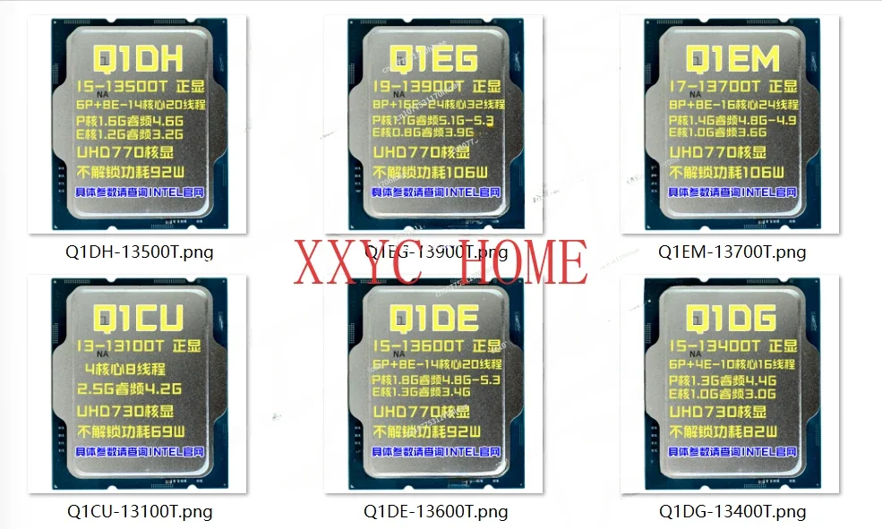 13 Th Generation Core I513400t 13500t13600t I7 13700t I9 13900T QS Positive CPU