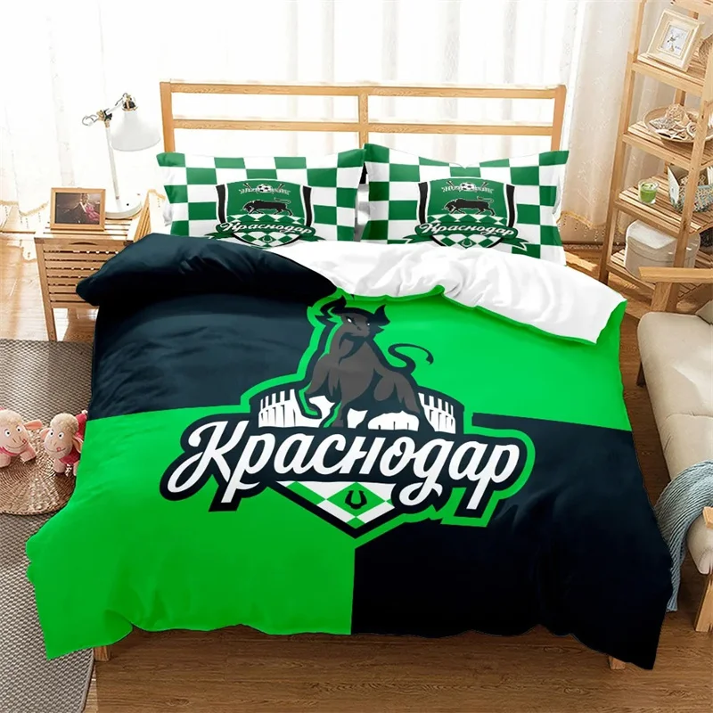 Moscow Cska Lokomotiv Spartak Krasnodar Soccer Club Bedding Set King Queen Double Full Twin Single Size Girl Bed Linen Set