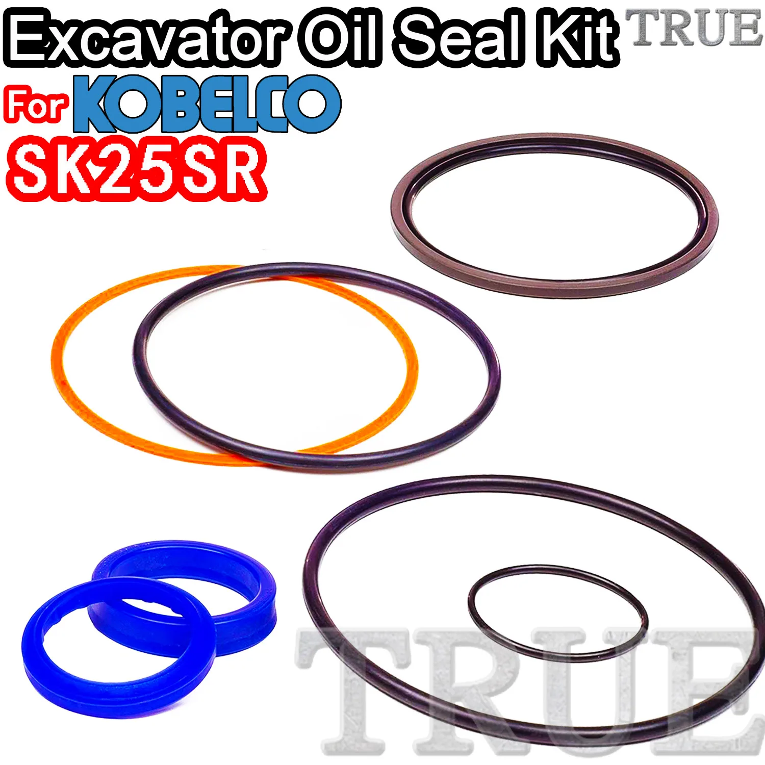 For KOBELCO SK25SR Excavator Oil Seals Kit Repair ARM Bucket Hydraulic Pump Digger Clamshell Shovel Adjust Swing Gear Gasket