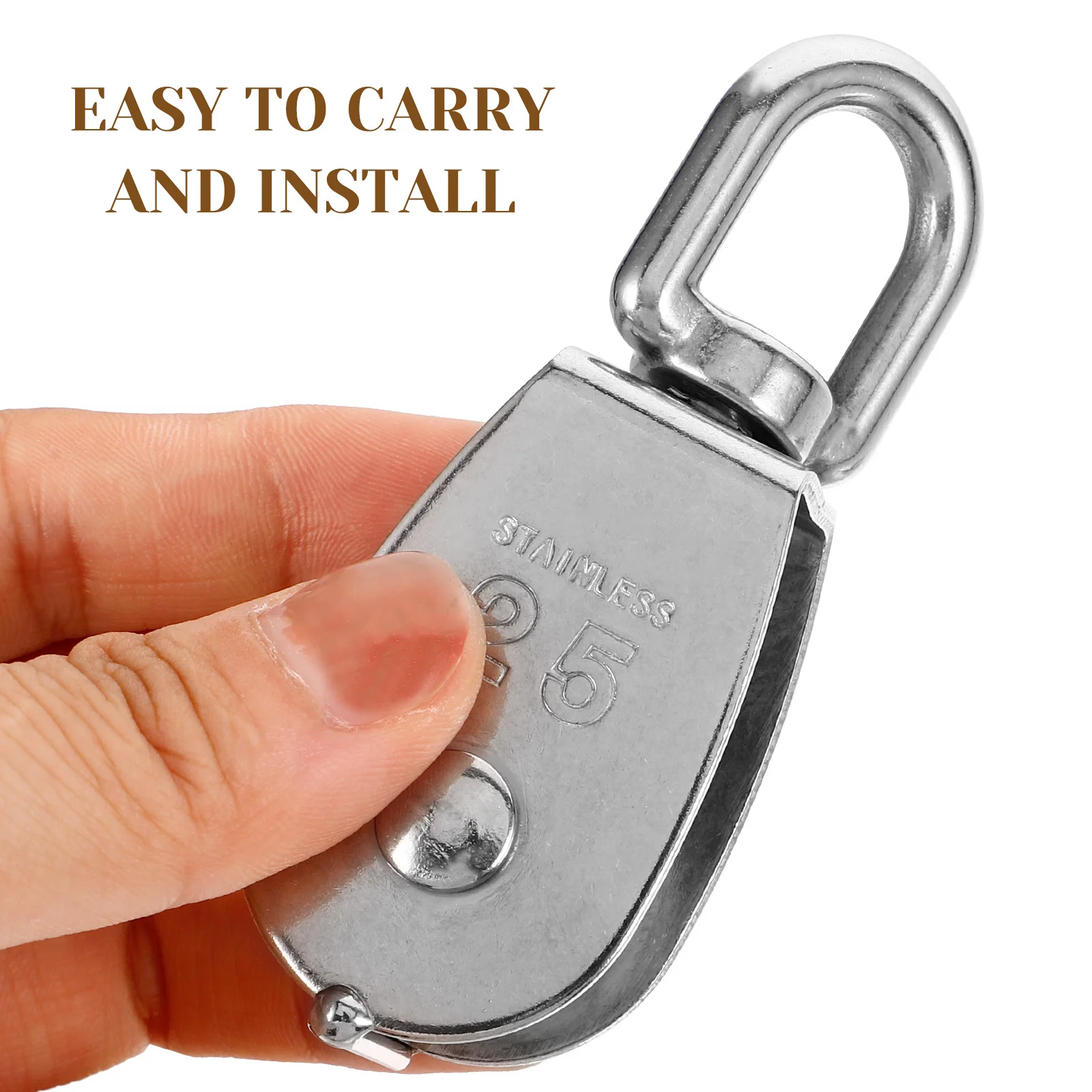 

2Pcs Heavy Duty Bearing Cable Pulley Steel Lift Wheel Small Pulley Block for Lifting Wire Rope Crane Steel Lift Wheel