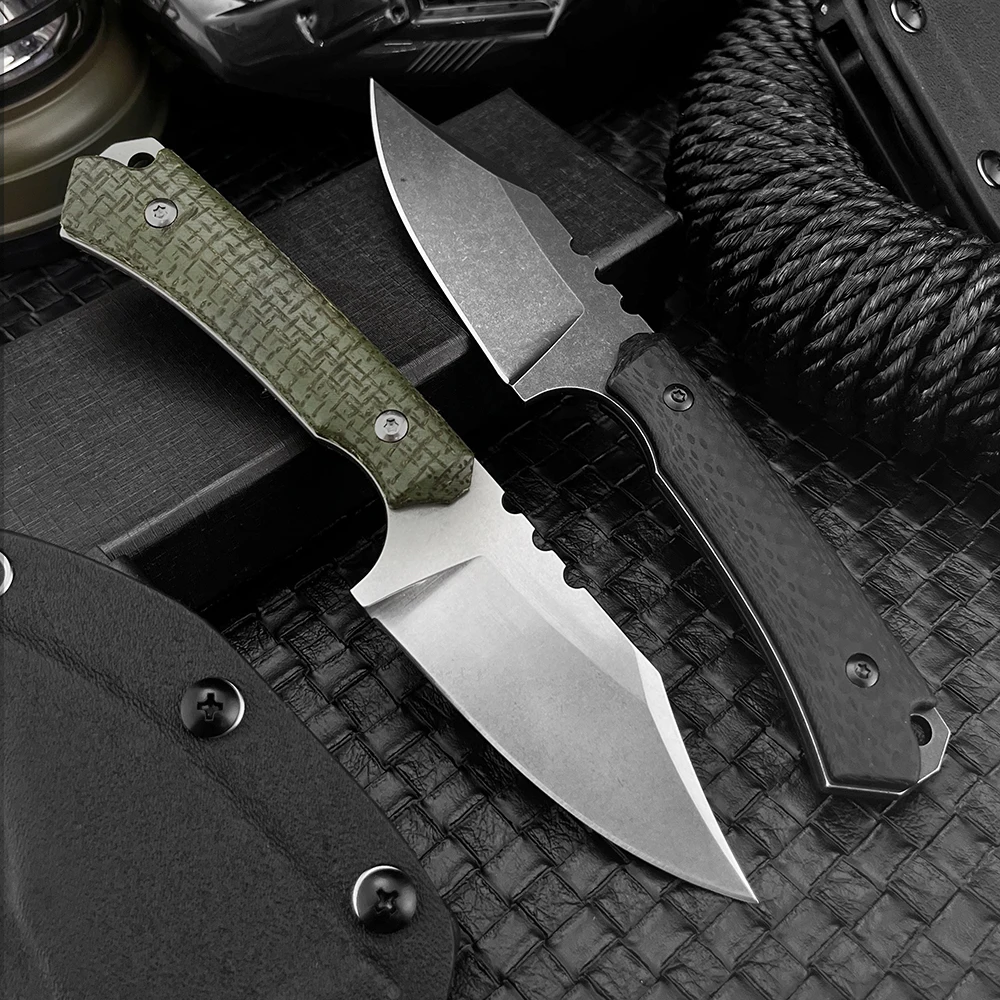 

8cr13Mov Кемпинг Охота Высокая твердость Нож с фиксированным лезвием Утилита выживания в дикой природе Многофункциональный тактический нож Bushcrafter