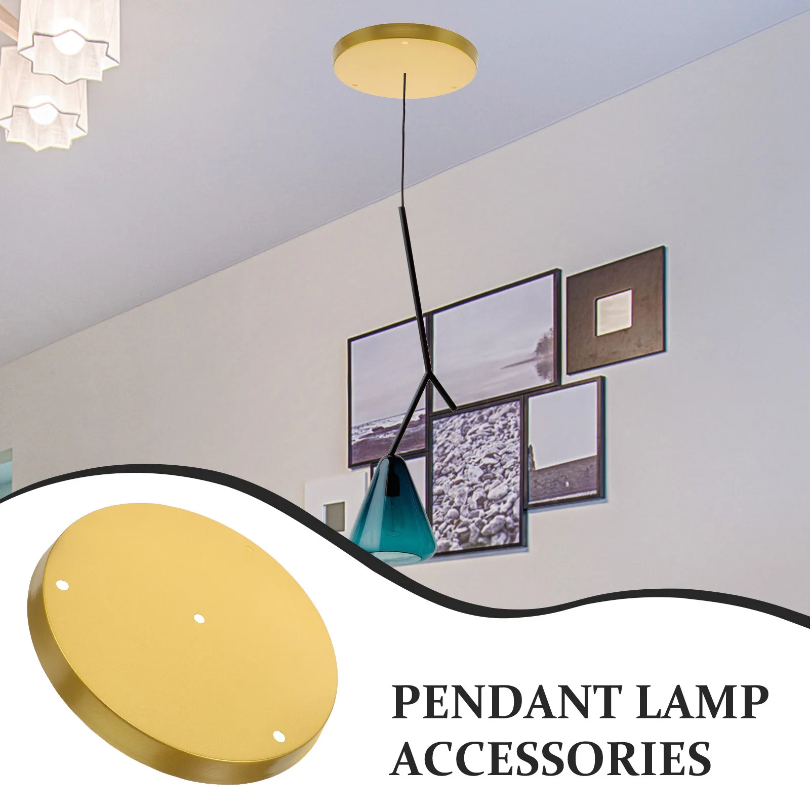 1 مجموعة 280 مللي متر غطاء السقف لوحة ل قلادة ضوء المظلة الثريا تصاعد قوس تركيبات أجزاء مصباح السقف لوحة #1