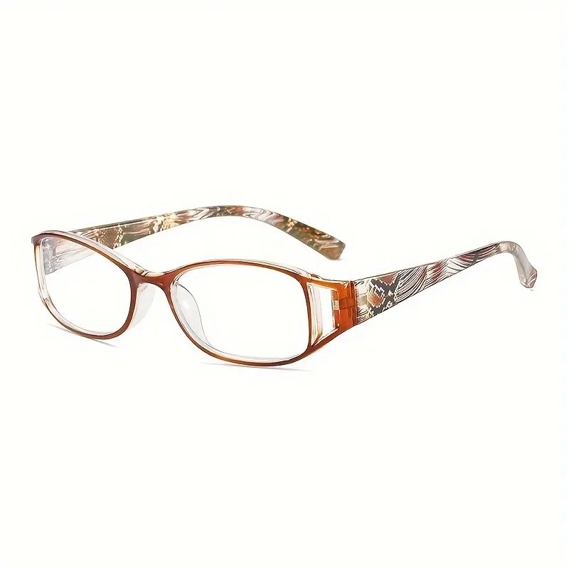 [+100~+400] Blumenmuster Anti-Blaulicht-Lesebrille, Modische Brille für Männer und Frauen, Kleine Gleitsichtbrille – Detail 6