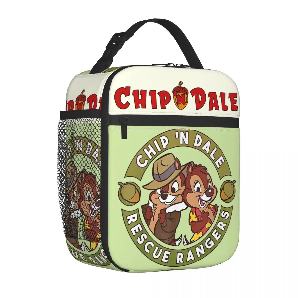 Leakproof Insulated For Kid Disney Chip 'n' Dale Food Bags Ice Pack Rescue Rangers Funny Pillow For Travel Travel Storage Bags