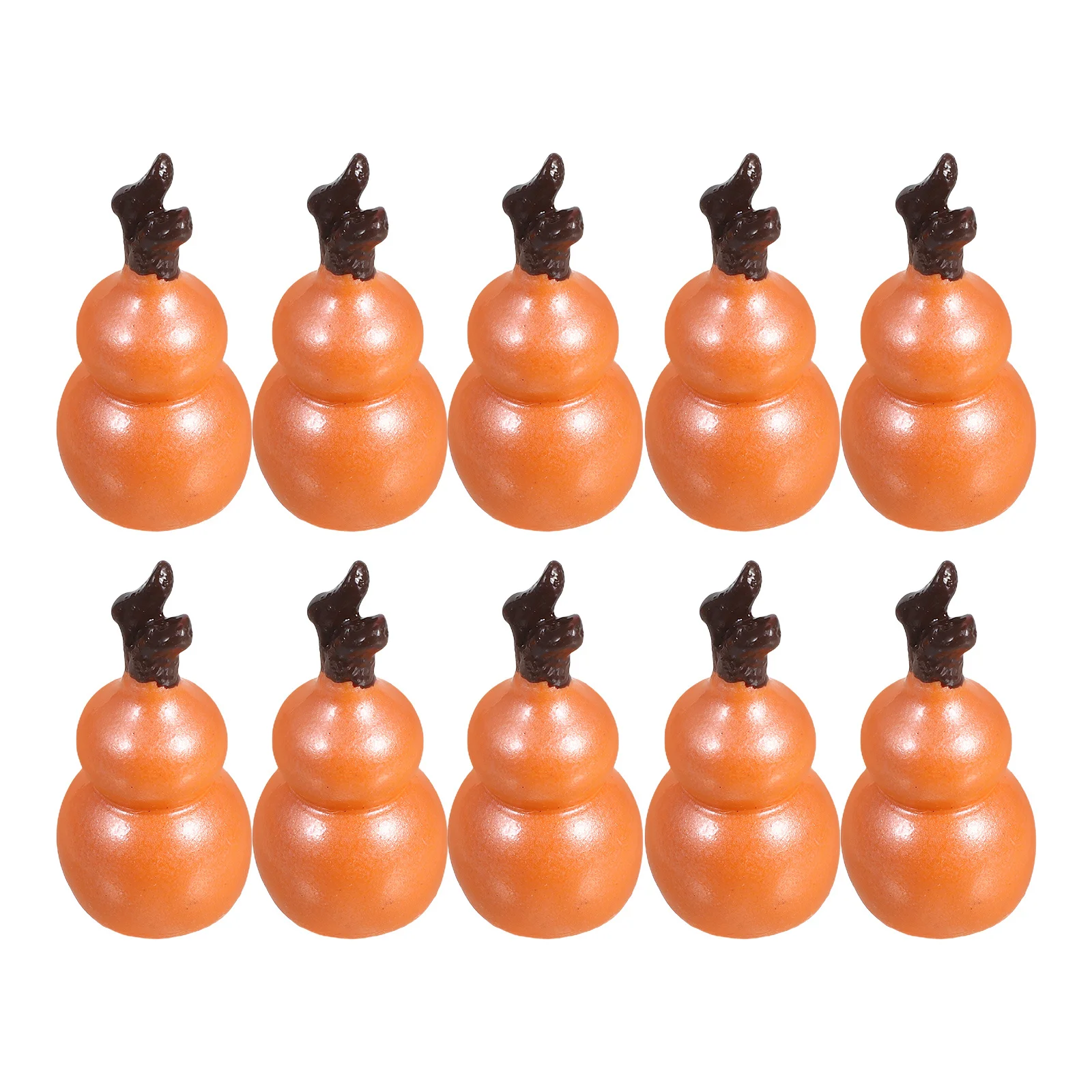

10pcs Resin Gourd Ornaments Vintage Gourd Statue Figurines For Home Office Decor Desktop Table Decoration Resin Craft Jewelry