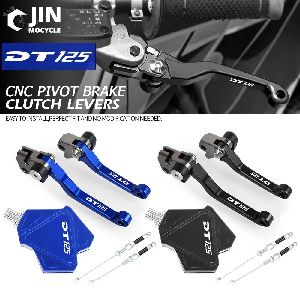 

For YAMAHA DT125 2006 Aluminum Motorcross Accessories dirt bike Stunt Clutchs Levers Easy Pull Cable System Brake Clutch Lever