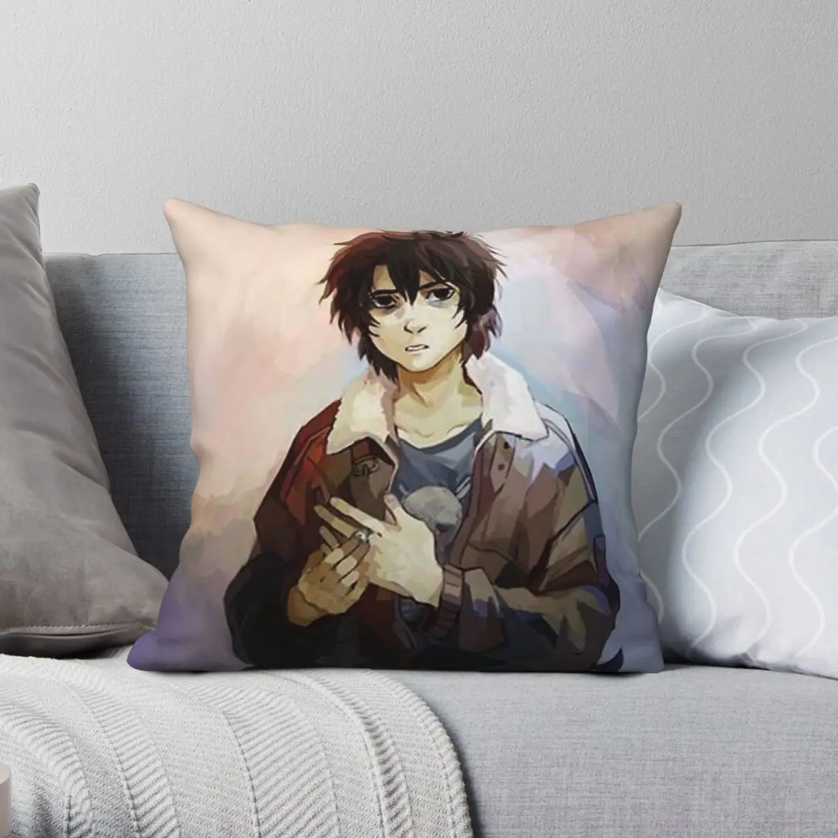 Percy Jackson Nico Di Angelo Square Pillowcase Polyester Linen Velvet Pattern Zip Decor Pillow Case Home Cushion Cover
